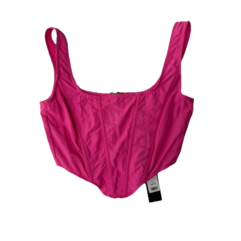 Fashion Nova Private Parties Corset Top Fuchsia Pink XS NWT